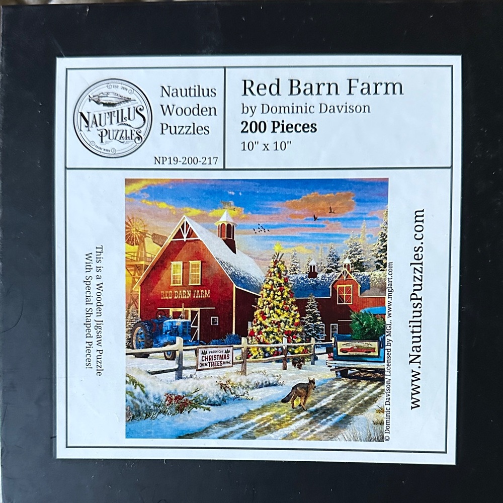 Nautilus Red Barn Farm Wooden Puzzle